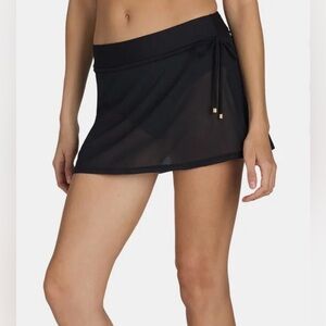 🆕👙 Black Swim Skirt Cover-Up with Side Tie, 3X (24-26W)